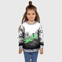 Свитшот детский Дымочег, цвет: 3D-меланж — фото 2