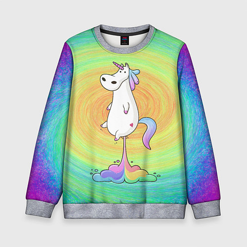 Детский свитшот На взлёт! / 3D-Меланж – фото 1