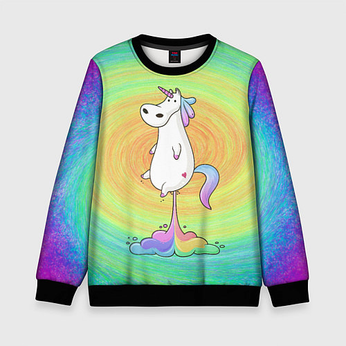 Детский свитшот На взлёт! / 3D-Черный – фото 1