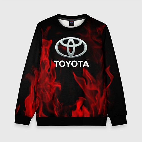 Детский свитшот Toyota Red Fire / 3D-Черный – фото 1