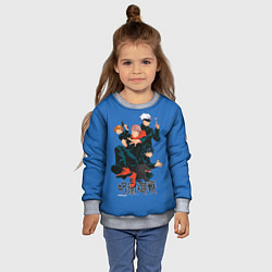 Свитшот детский Magic team here, цвет: 3D-меланж — фото 2