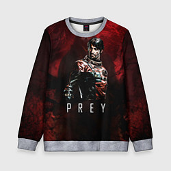 Свитшот детский Prey Dark red, цвет: 3D-меланж