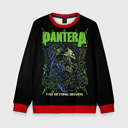 Детский свитшот Pantera green череп