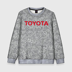 Свитшот детский TOYOTA PATTERN LOGO Z, цвет: 3D-меланж