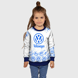 Свитшот детский Volkswagen фольксваген, цвет: 3D-синий — фото 2
