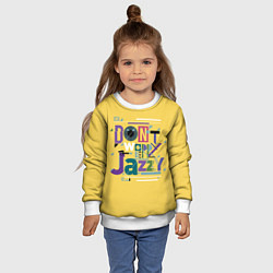 Свитшот детский Джаз Jazz, цвет: 3D-белый — фото 2