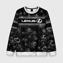 Свитшот детский LEXUS SPORT PATTERN, цвет: 3D-белый