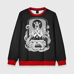 Свитшот детский Король в жёлтом, цвет: 3D-красный