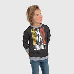 Свитшот детский Силовая Тренировка, цвет: 3D-меланж — фото 2