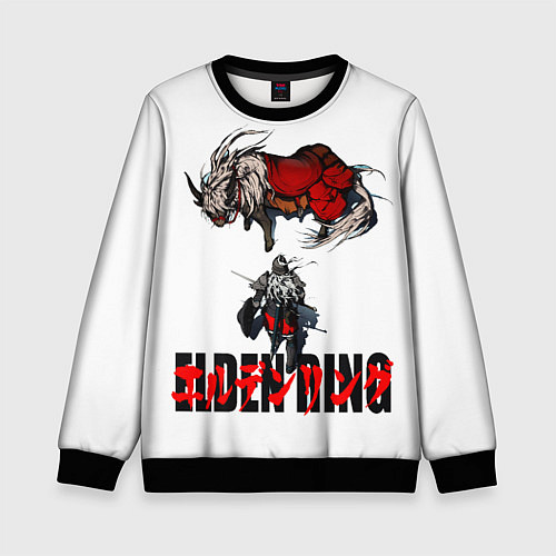 Детский свитшот ELDEN RING время путешествовать Элден Ринг / 3D-Черный – фото 1