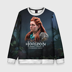 Свитшот детский Элой Aloy Horizon Forbidden West, цвет: 3D-белый