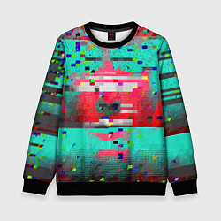 Свитшот детский Fashion glitch 2088, цвет: 3D-черный