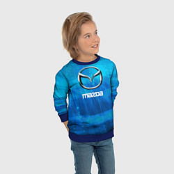 Свитшот детский Mazda мазда, цвет: 3D-синий — фото 2