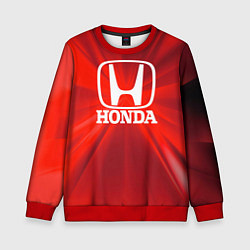 Свитшот детский Хонда HONDA, цвет: 3D-красный