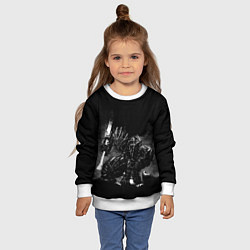 Свитшот детский ГАТС В БРОНЕ БЕРСЕРК, цвет: 3D-белый — фото 2
