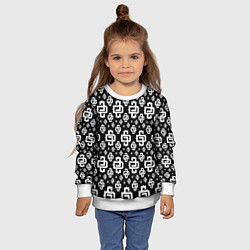 Свитшот детский Black Pattern Dope Camo Dope Street Market, цвет: 3D-белый — фото 2
