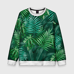 Детский свитшот Tropical plants pattern