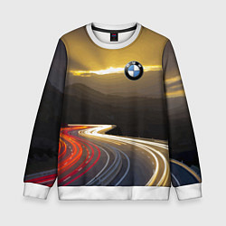 Свитшот детский BMW Night route, цвет: 3D-белый
