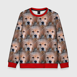 Свитшот детский Маленькие щенята, цвет: 3D-красный