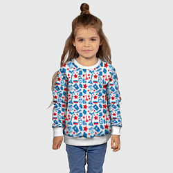 Свитшот детский Русский Символизм, цвет: 3D-белый — фото 2