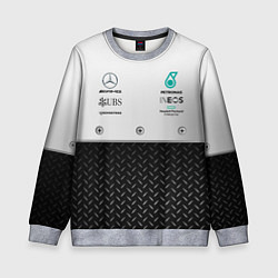 Свитшот детский MERCEDES F1 СТАЛЬ, цвет: 3D-меланж