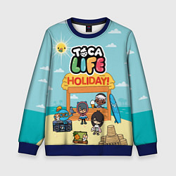 Свитшот детский Toca Life Holiday!, цвет: 3D-синий