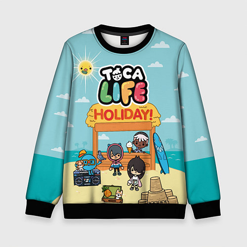 Детский свитшот Toca Life Holiday! / 3D-Черный – фото 1
