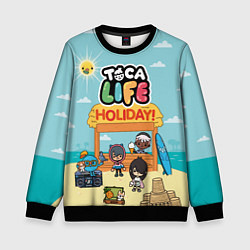 Свитшот детский Toca Life Holiday!, цвет: 3D-черный
