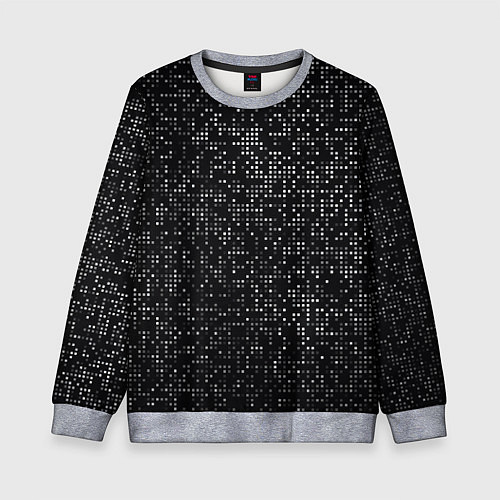 Детский свитшот Пиксельный паттерн Минимализм / 3D-Меланж – фото 1