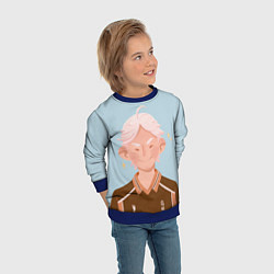 Свитшот детский Милый Коси, цвет: 3D-синий — фото 2