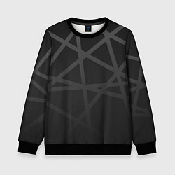 Свитшот детский ГЕОМЕТРИЧЕСКИЙ ПАТТЕРН ЧЕРНЫЙ, цвет: 3D-черный