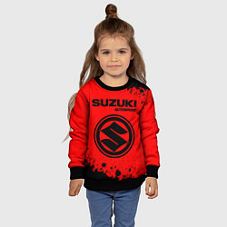 Свитшот детский СУЗУКИ Autosport - Краска, цвет: 3D-черный — фото 2