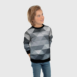 Свитшот детский Never give up - Никогда не сдавайся, цвет: 3D-черный — фото 2