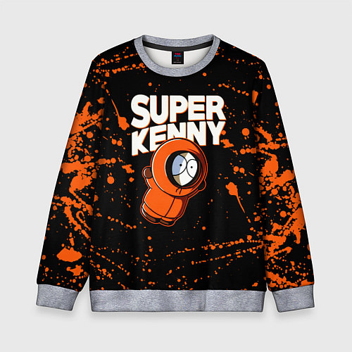 Детский свитшот Южный парк - Кенни / 3D-Меланж – фото 1