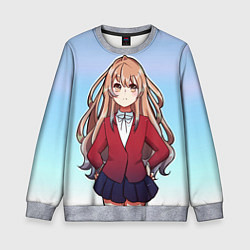 Свитшот детский Тайга недовольна, цвет: 3D-меланж