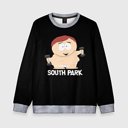 Свитшот детский Южный парк - Эрик с гантелями, цвет: 3D-меланж