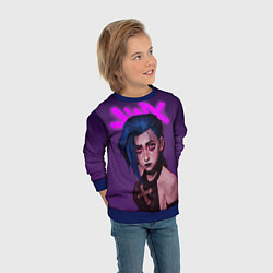 Свитшот детский ARCANE League Of Legends JINX, цвет: 3D-синий — фото 2
