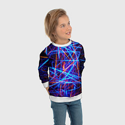 Свитшот детский Neon pattern Fashion 2055, цвет: 3D-белый — фото 2