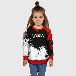 Свитшот детский Louna band, цвет: 3D-красный — фото 2