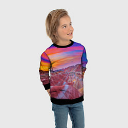 Свитшот детский Краски природы Горы Neon Китай, цвет: 3D-черный — фото 2