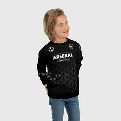 Свитшот детский Arsenal Форма Champions, цвет: 3D-черный — фото 2