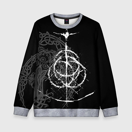 Детский свитшот КОЛЬЦА ЭЛДЕНА / 3D-Меланж – фото 1