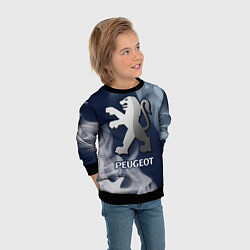 Свитшот детский ПЕЖО - Огонь, цвет: 3D-черный — фото 2