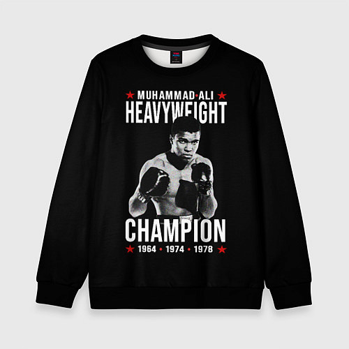 Детский свитшот MUHAMMAD ALI МУХАММЕД АЛИ / 3D-Черный – фото 1