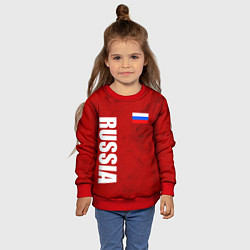 Свитшот детский RUSSIA - RED EDITION - SPORTWEAR, цвет: 3D-красный — фото 2