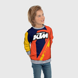 Свитшот детский KTM VINTAGE SPORTWEAR, цвет: 3D-меланж — фото 2