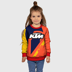 Свитшот детский KTM VINTAGE SPORTWEAR, цвет: 3D-красный — фото 2