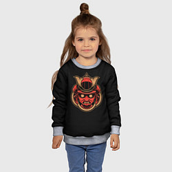 Свитшот детский Чиби Демон Самурай, цвет: 3D-меланж — фото 2