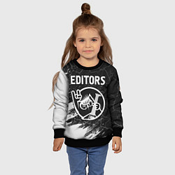 Свитшот детский Editors КОТ Краска, цвет: 3D-черный — фото 2