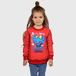 Свитшот детский POPPY PLAYTIME CUTE HAGGY WAGGY - милый Хагги Вагг, цвет: 3D-красный — фото 2